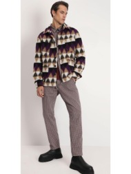 μπέζ / μαύρο μάλλινο ...