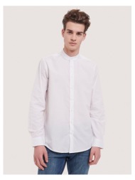 λευκό μακρυμάνικο μάο πουκάμισο