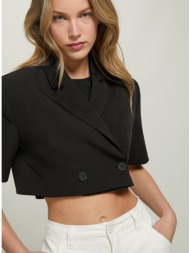 μαύρο cropped blazer