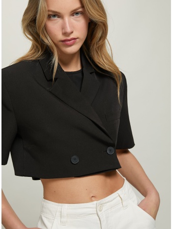 μαύρο cropped blazer
