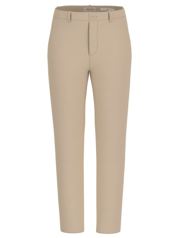 μπέζ slim fit chino παντελόνι guess