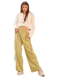 λάιμ παντελόνα με ανοίγματα