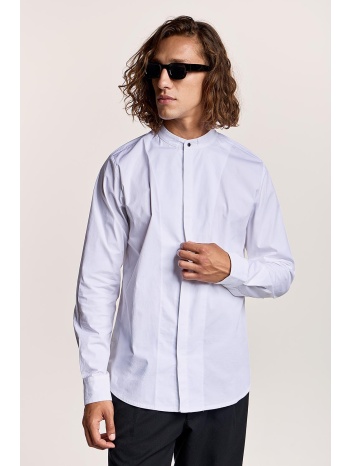 μαό μακρυμάνικο πουκάμισο με κρυφά κουμπιά