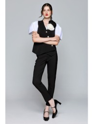 μαύρο υφασμάτινο office παντελόνι μαύρο