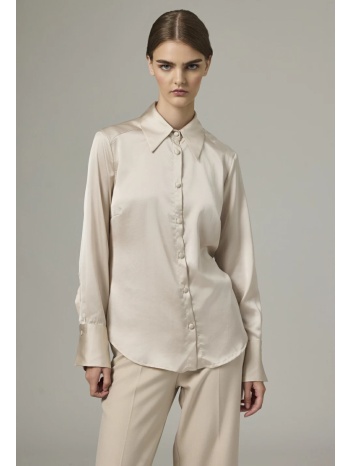 μακρυμάνικο σατινέ πουκάμισο