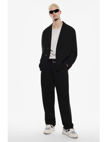 mid rise ισόφαρδο παντελόνι με πιέτα