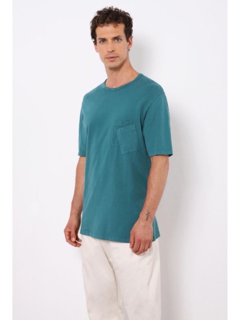 πετρόλ μπλούζα με τσέπη σε προσφορά