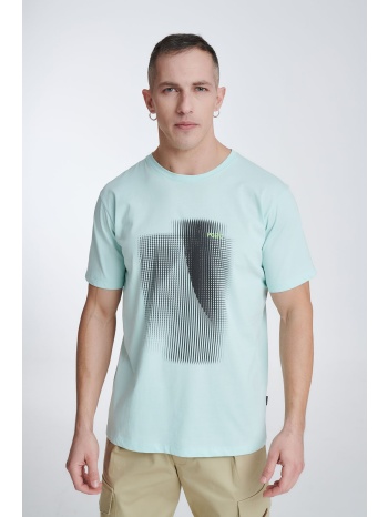 μέντα κοντομάνικη μπλούζα με τύπωμα