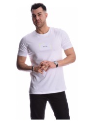 λευκή κοντομάνικη μπλούζα με κέντημα