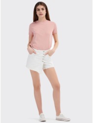 λευκό τζίν σορτσάκι