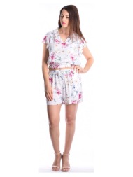 φλοράλ σορτς με λάστιχο