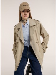 μπέζ καμπαρντίνα με ...