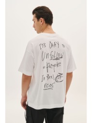 oversized t-shirt με τύπωμα στην πλάτη