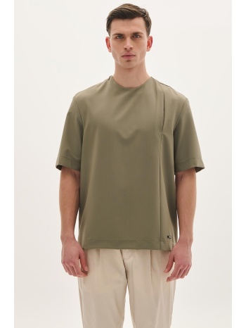 μπλούζα σε χαλαρή γραμμή με κουφόπιετα