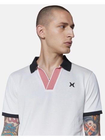 κοντομάνικη polo με κέντημα x john richmond