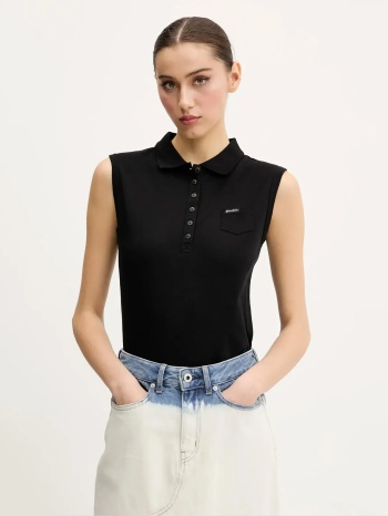 αμάνικη polo με τσέπη guess