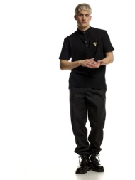 mao polo t-shirt γκρί