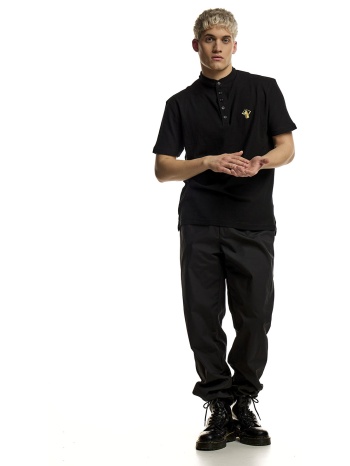 mao polo t-shirt γκρί