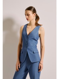 μακρύ γιλέκο με κουμπιά