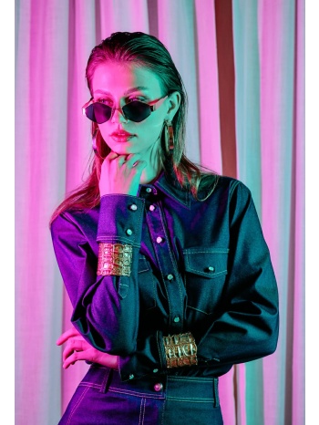 τζιν πουκάμισο με τσέπες