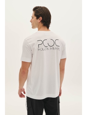 t-shirt με τύπωμα στην πλάτη