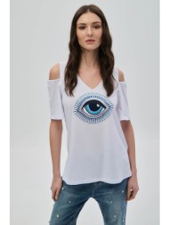 έξωμη μπλούζα με σχέδιο ...