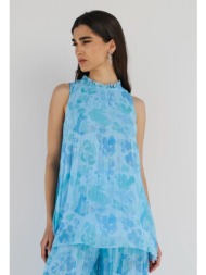 φλοράλ αμάνικη πλισέ ...