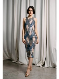 μίντι φόρεμα με παγιέτα