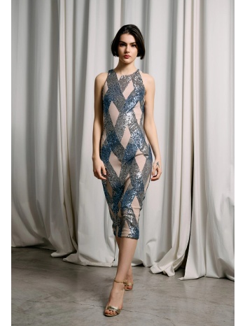 μίντι φόρεμα με παγιέτα