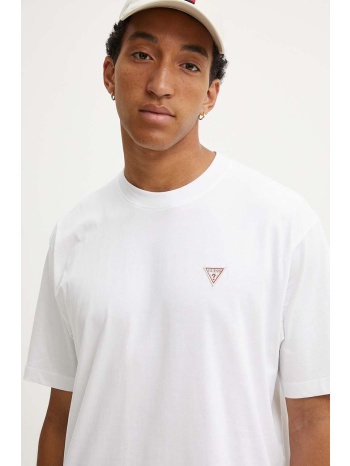 κοντομάνικη με patch κέντημα guess iconic triangle ρόζ