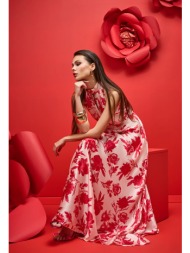 μάξι φλοράλ φόρεμα με ...