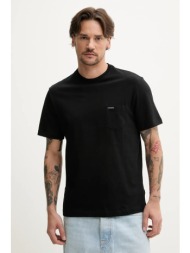 guess κοντομάνικη με τσεπάκι και κέντημα