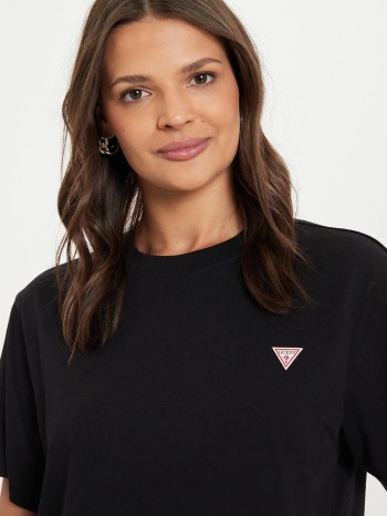 κοντομάνικη με κέντημα patch guess iconic triangle