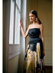 τοπ σατινέ με πιέτες