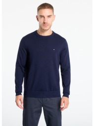 πουλόβερ tommy hilfiger pima org cotton cashmere crew neck navy l