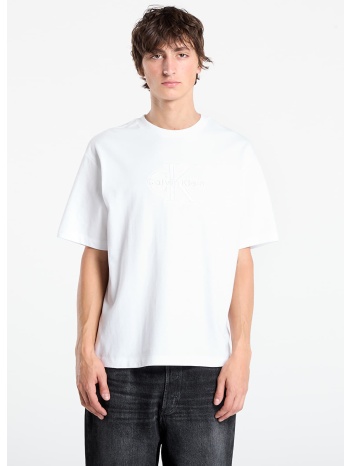 μπλουζάκι calvin klein hi low emb 16s jersey tee white l σε προσφορά
