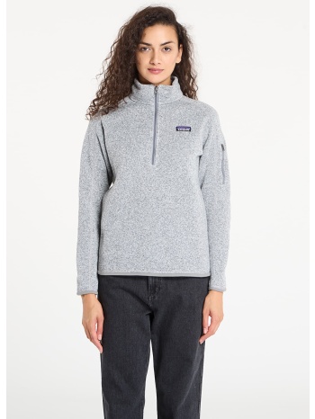 φούτερ patagonia w`s better sweater 1/4 zip birch white l σε προσφορά