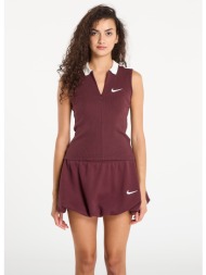 nike w fitted tank burgundy crush/ sail l