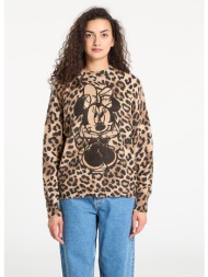 πουλόβερ desigual minnie sweater tobacco l