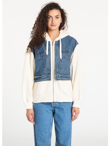 μπουφάν desigual trucker jacket cream l σε προσφορά