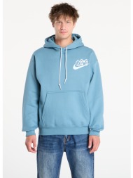 φούτερ nike solo swoosh men`s fleece hoodie smokey blue m
