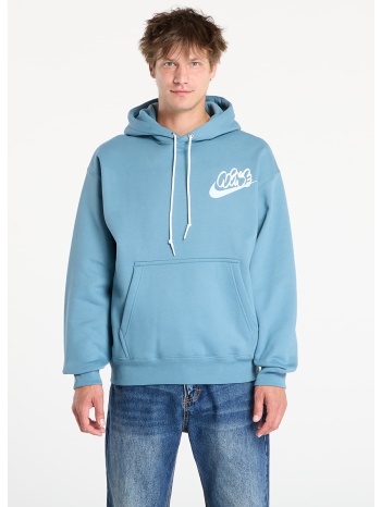 φούτερ nike solo swoosh men`s fleece hoodie smokey blue m σε προσφορά