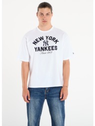 μπλουζάκι new era mlb heritage new york yankees unisex white l