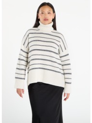 πουλόβερ samsøe samsøe sakeiku stripe turtleneck clear cream st. m