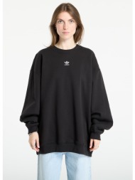 φούτερ adidas essentials fleece long oversized crew sweatshirt black l