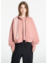 φούτερ adidas off placed 3-stripes zip up warm clay l