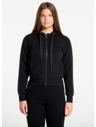 φούτερ guess new hooded scuba sweatshirt black l