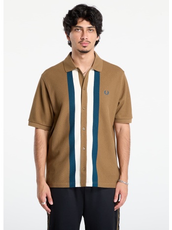 μπλουζάκι fred perry panelled button through polo s shaded σε προσφορά