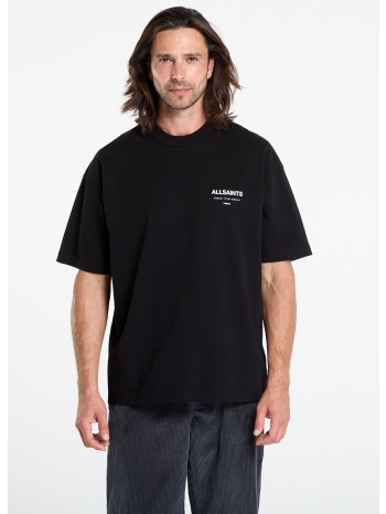 μπλουζάκι allsaints underground ss crew jet black l