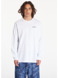 μπλουζάκι patagonia m`s ls p6 logo responsibili tee white l